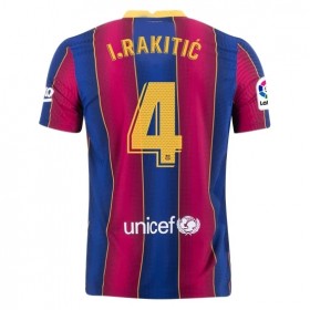 Koszulka FC Barcelona Ivan Rakitic 4 Domowe Stroje Piłkarskie 2020/2021 Krótki Rękaw